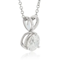 Classic Round Diamond Pendant, ⅓ Carat Total Weight, 14K Yellow Gold Online