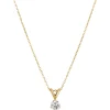 Classic Round Diamond Pendant, ⅓ Carat Total Weight, 14K Yellow Gold New