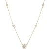 Classic Round Diamond Station Necklace, ½ Carat Total Weight, 14K Yellow Gold Best