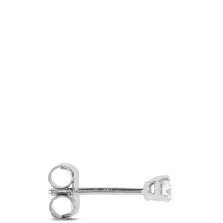 Classic Round Diamond Studs, 1/10 Carat Total Weight, in 14K White Gold Best