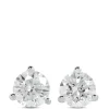 Classic Round Diamond Studs, 1/3 Carat Total Weight, in 14K White Gold