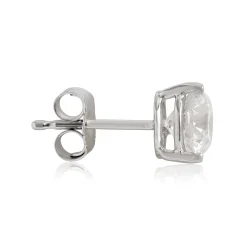Classic Round Diamond Studs, 1.5 Carat Total Weight, in 14K White Gold Online