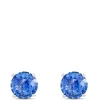 Classic Round Sapphire Studs, 14K White Gold Online