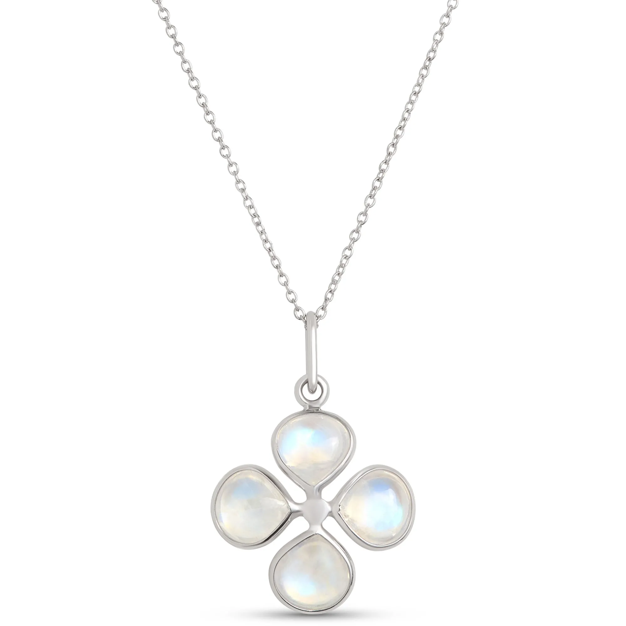 Clover Moonstone Pendant, Sterling Silver Best