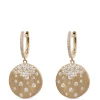 Confetti Gold and Diamond Dangle Earrings, 14K Yellow Gold Outlet