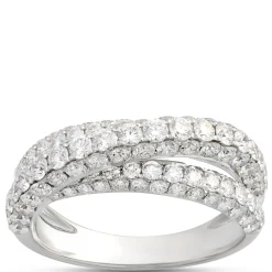Crossover Diamond Ring in 14K White Gold Best