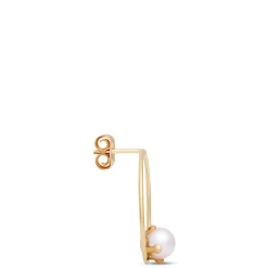 Cultured Pear Open Center Earrings, 14K Yellow Gold Outlet