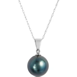 Cultured South Sea Tahitian Pearl Pendant, 14K White Gold Best