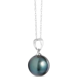 Cultured South Sea Tahitian Pearl Pendant, 14K White Gold Best