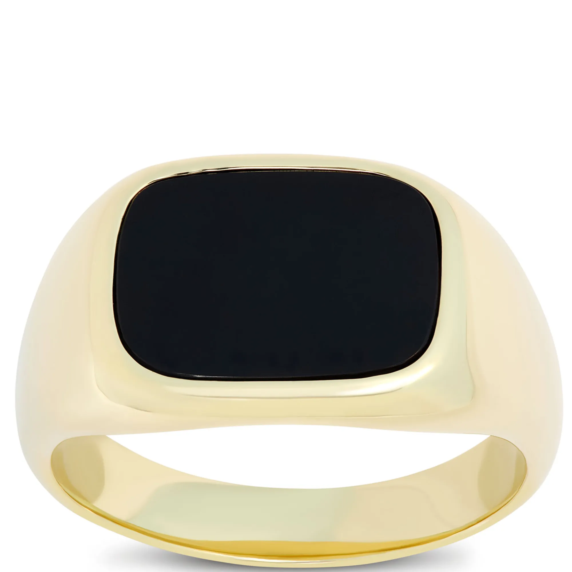 Cushion Onyx Ring, 14K Yellow Gold Best
