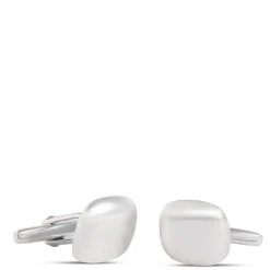 Cushion Shaped Cufflinks, Sterling Silver