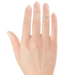 Diamond Arrow Midi Ring 14K Best