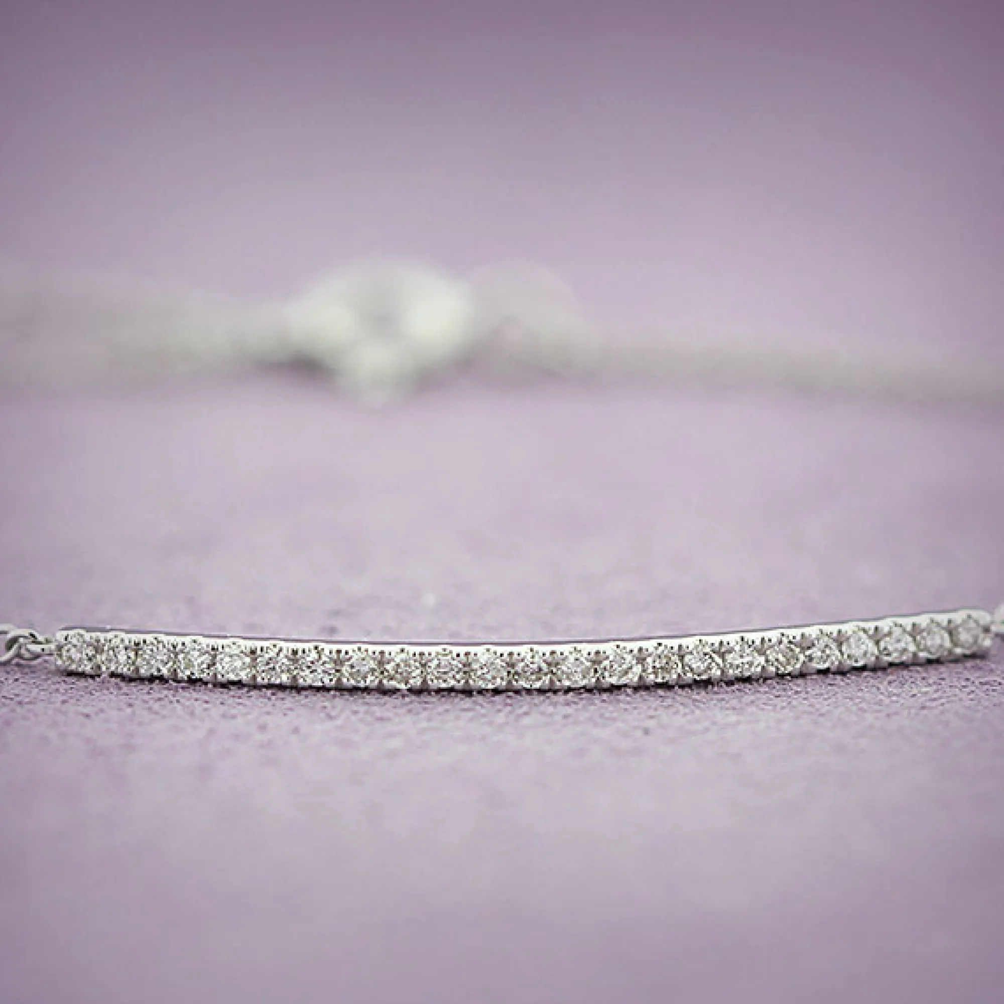 Diamond Bar Bracelet 14K Outlet
