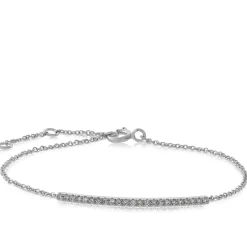 Diamond Bar Bracelet 14K Outlet