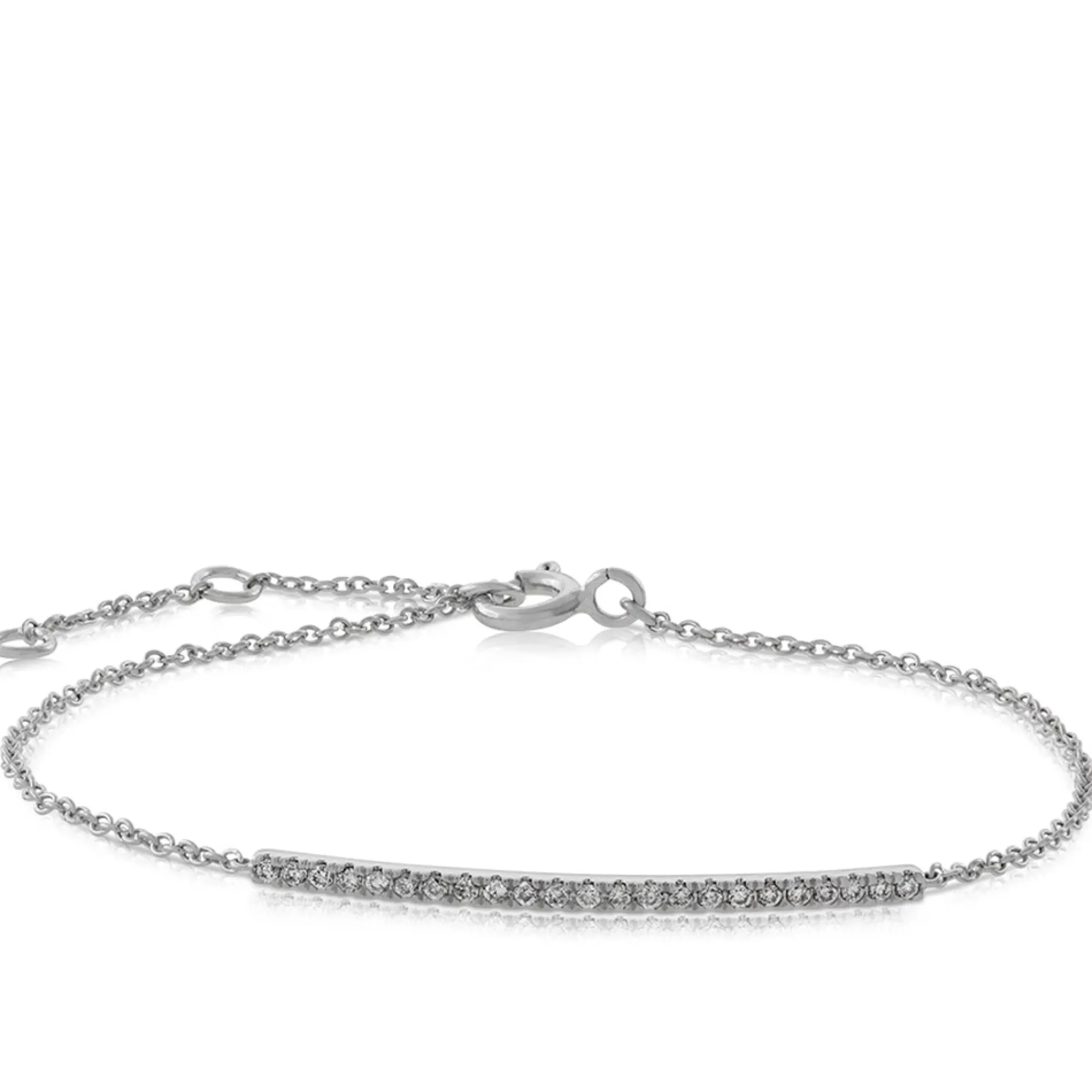 Diamond Bar Bracelet 14K Outlet