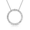 Diamond Circle Pendant 14K, 1 ctw. Sale
