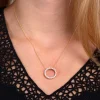 Diamond Circle Pendant 14K, 1 ctw. Clearance