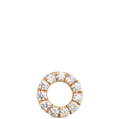 Diamond Circle Single Stud Earring, 14K Yellow Gold Outlet