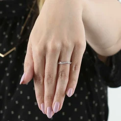 Diamond Contour Band 14K Hot