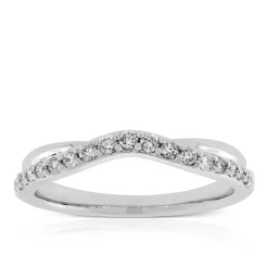 Diamond Contour Band 14K Hot