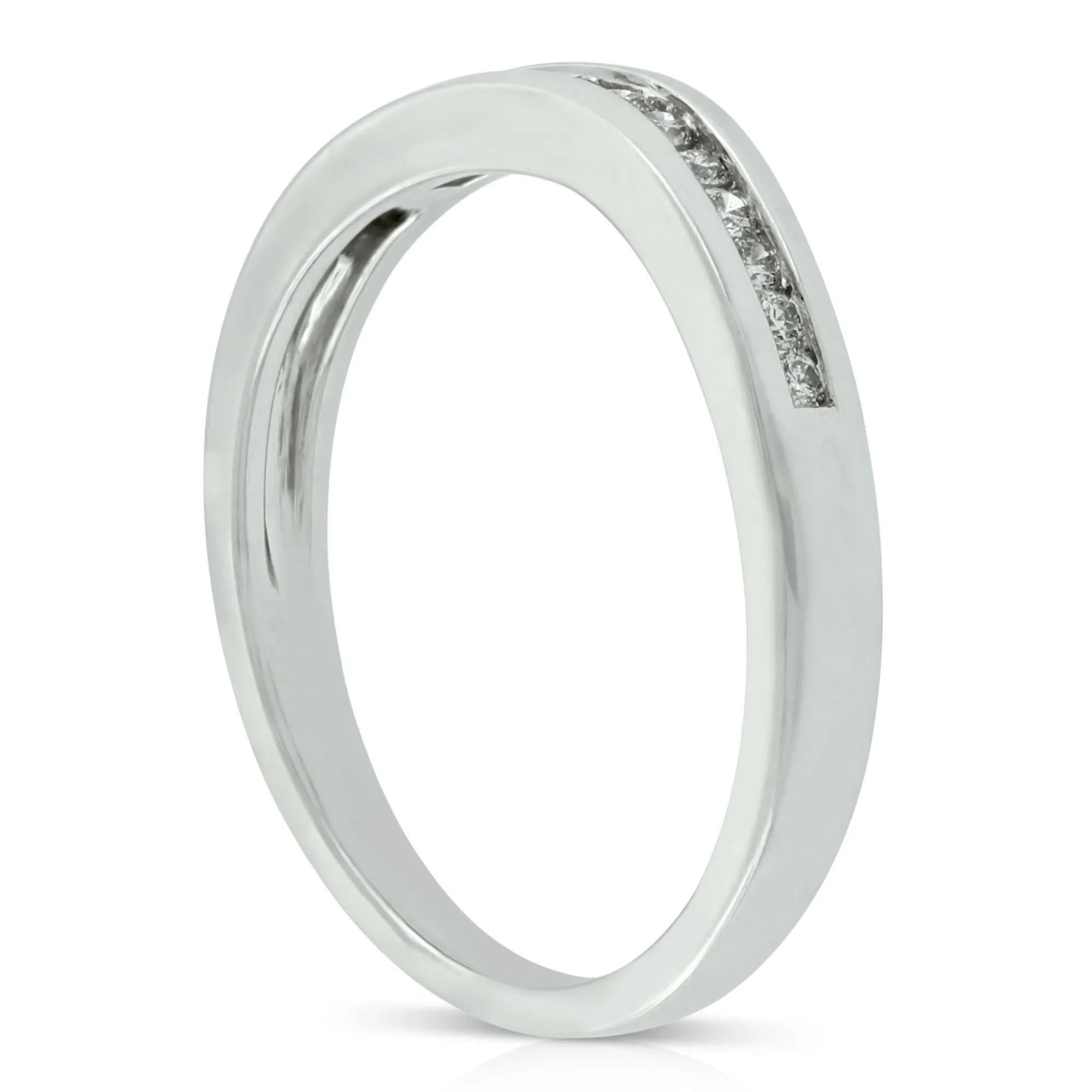 Diamond Contour Band 14K