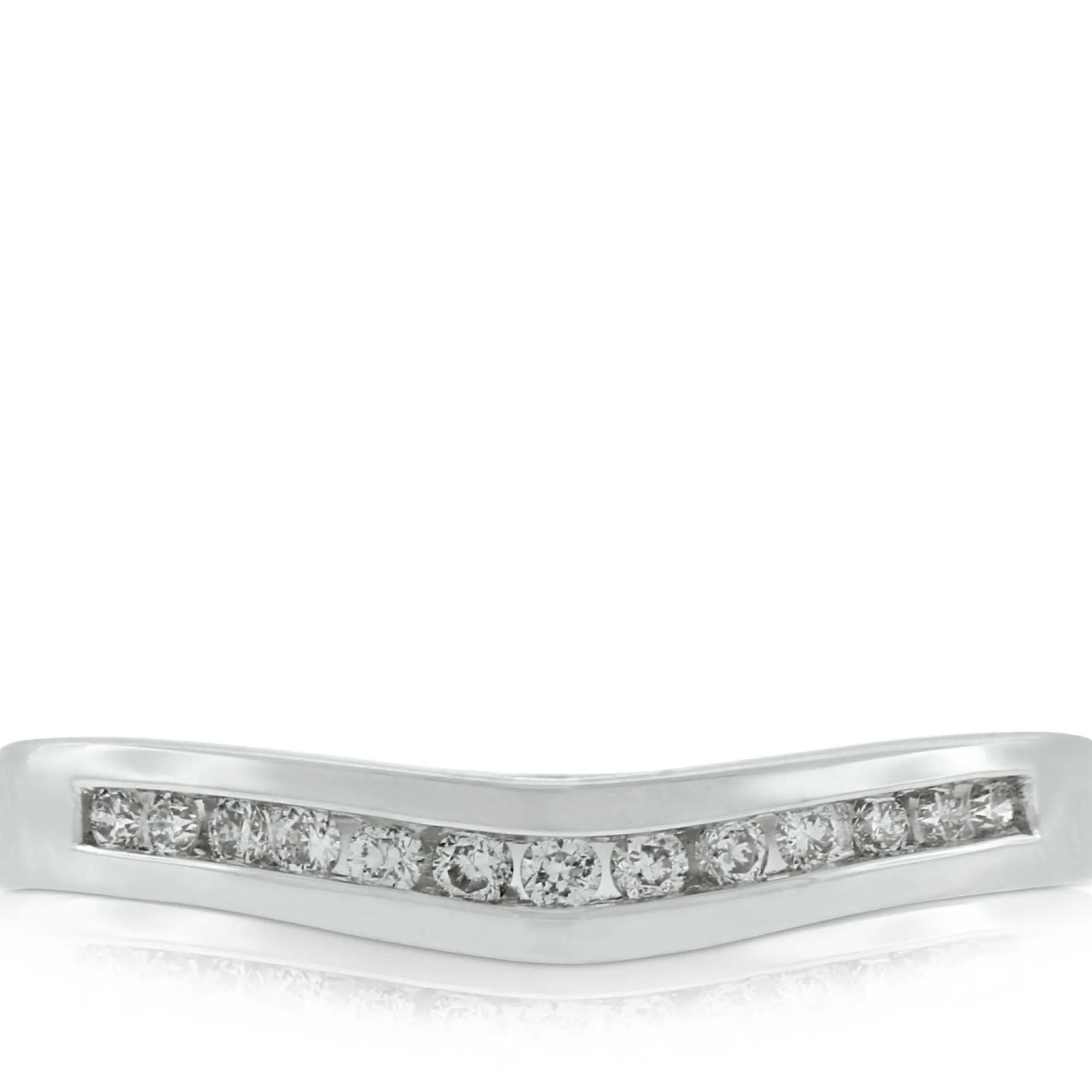 Diamond Contour Band 14K