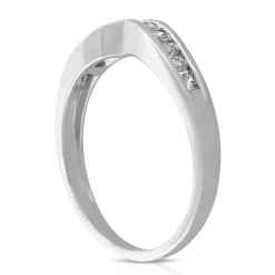 Diamond Contour Band 14K