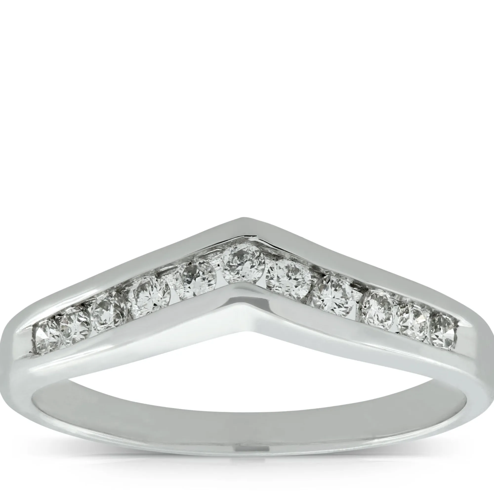 Diamond Contour Band 14K