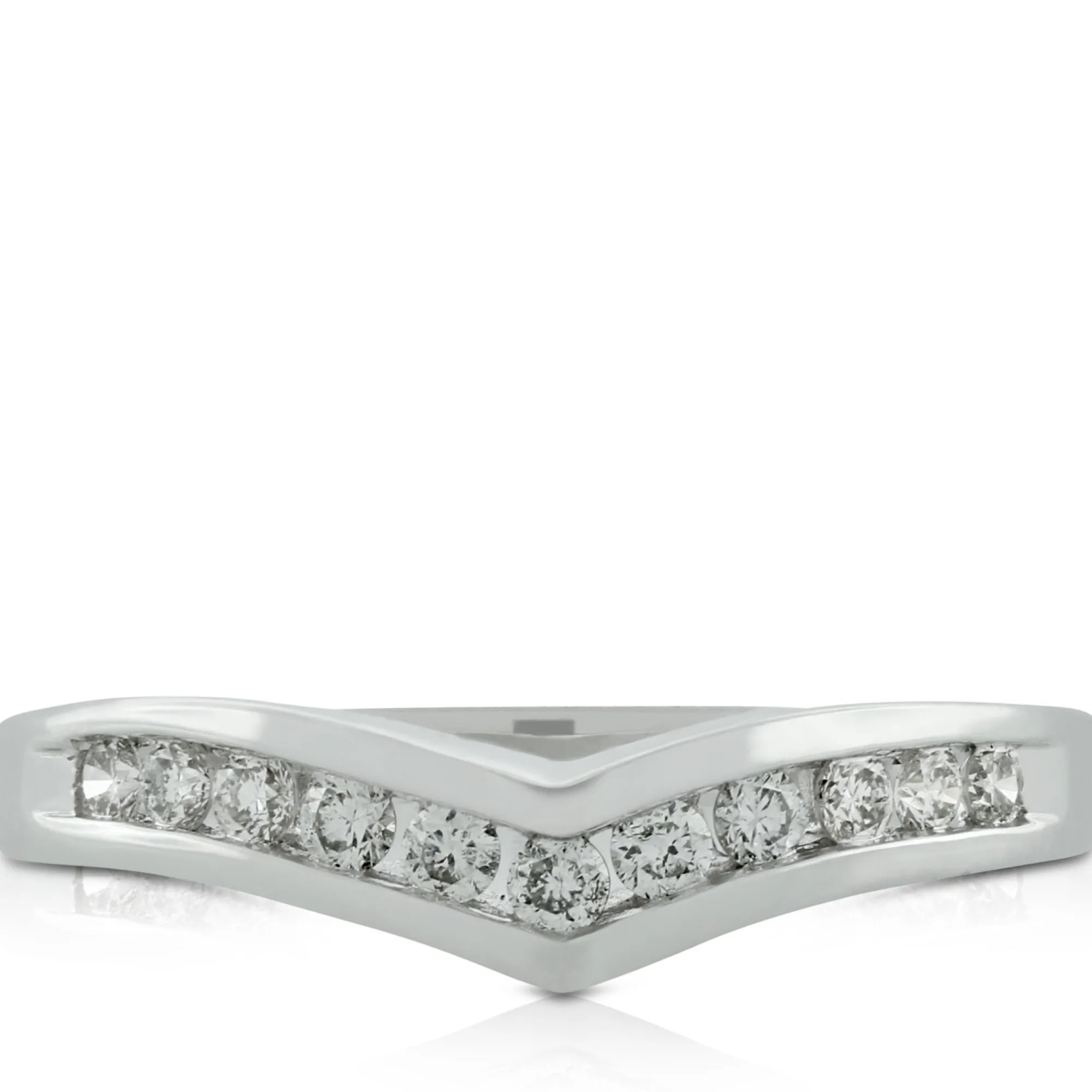 Diamond Contour Band 14K