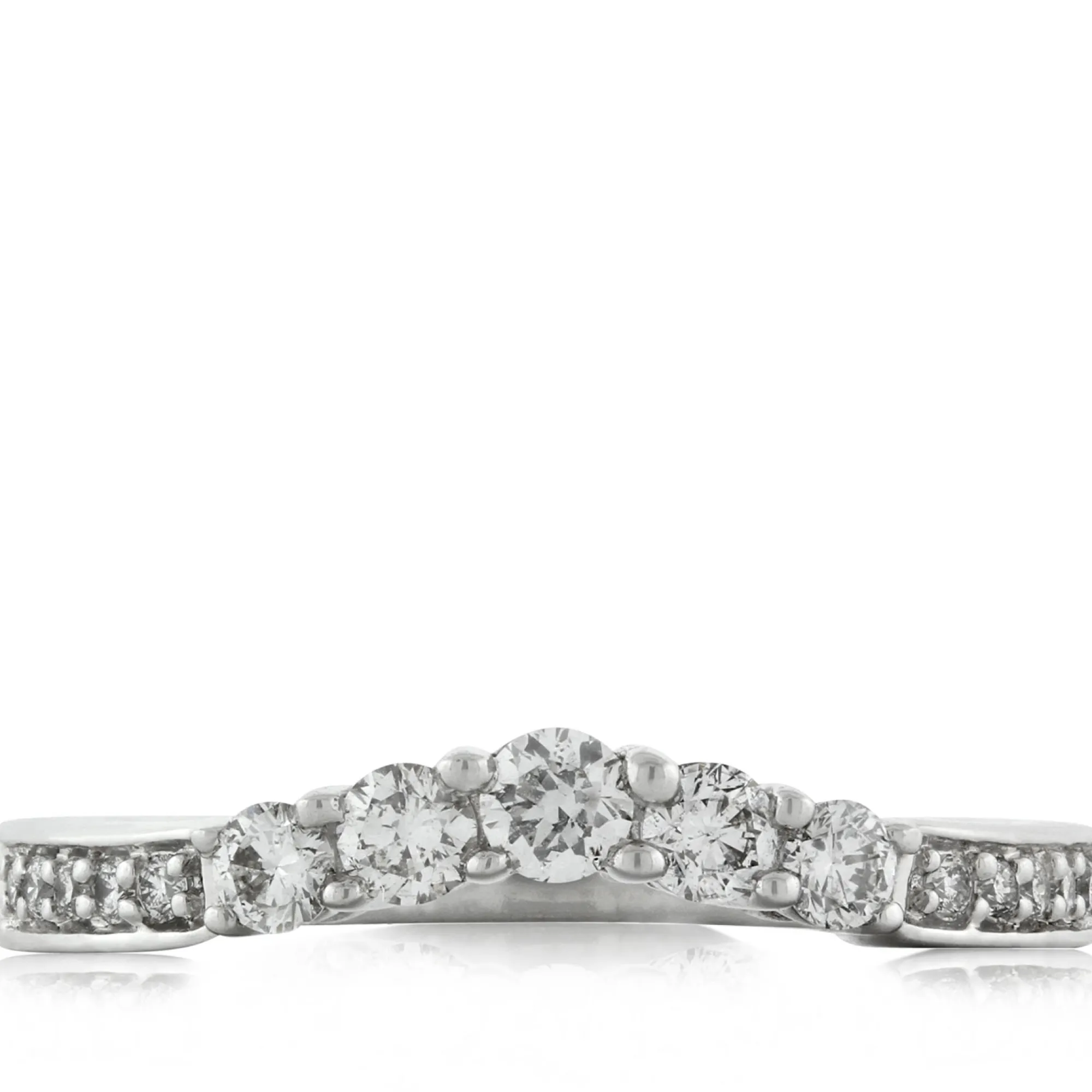 Diamond Contour Wedding Band 14K Clearance