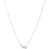 Diamond Cross Necklace, 14K White Gold Discount