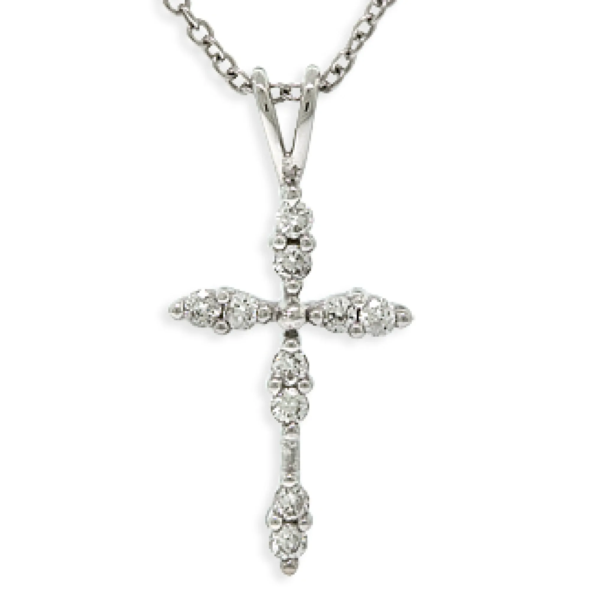Diamond Cross Pendant 14K Clearance