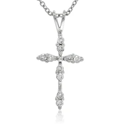 Diamond Cross Pendant 14K Clearance
