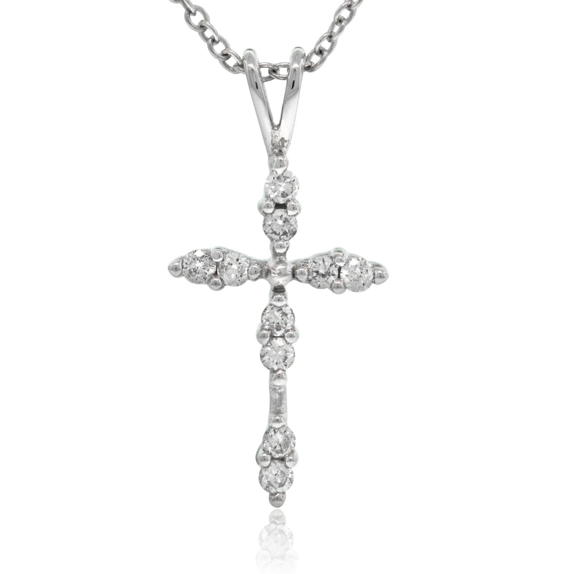 Diamond Cross Pendant 14K Clearance
