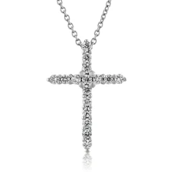 Diamond Cross Pendant 14K Clearance