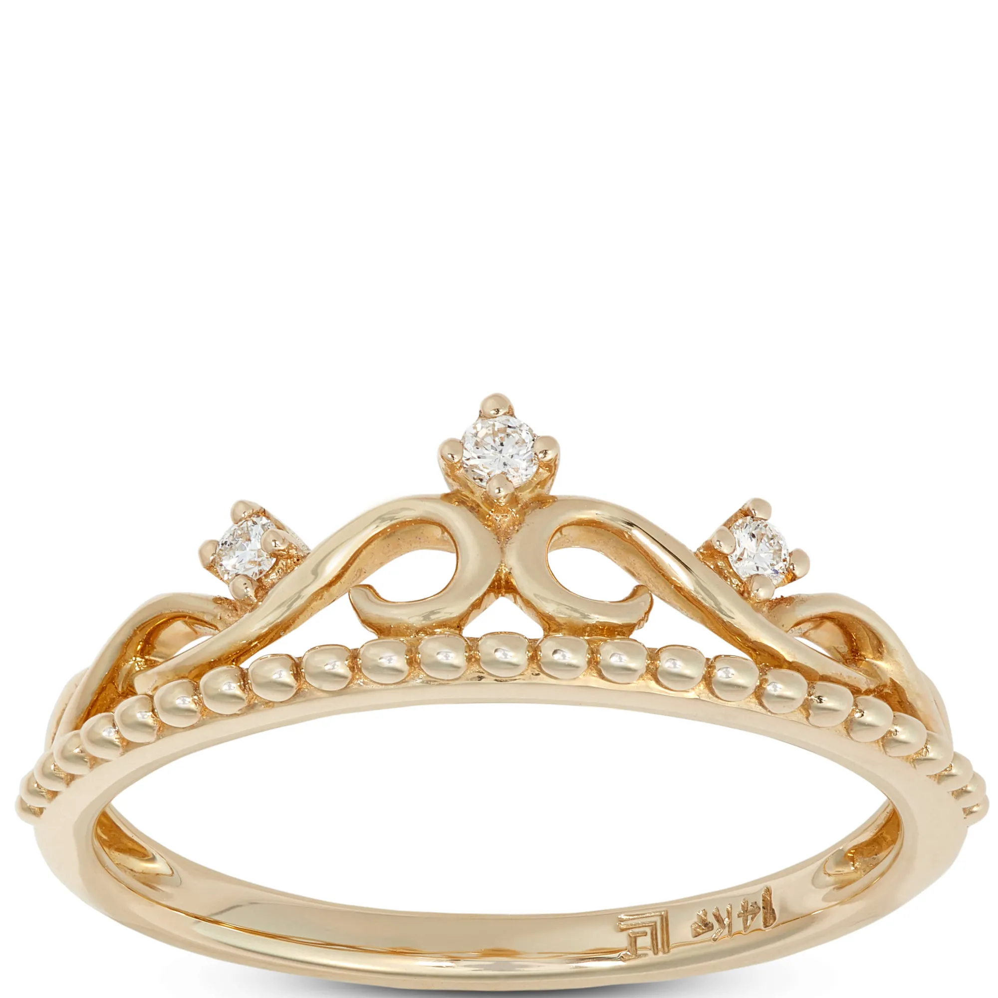 Diamond Crown Ring 14K Online
