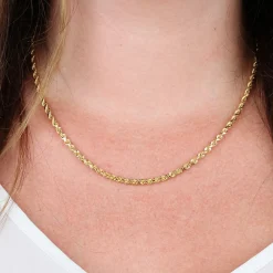 Toscano Diamond Cut Rope Chain 14K, 18" Sale