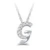 Diamond "G" Initial Pendant 14K Clearance