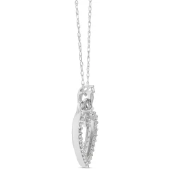 Diamond Heart & Crown Necklace 14K Online