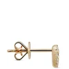 Diamond Heart Single Stud Earring, 14K Yellow Gold