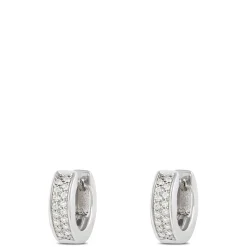 Diamond Hoops, Sterling Silver Outlet