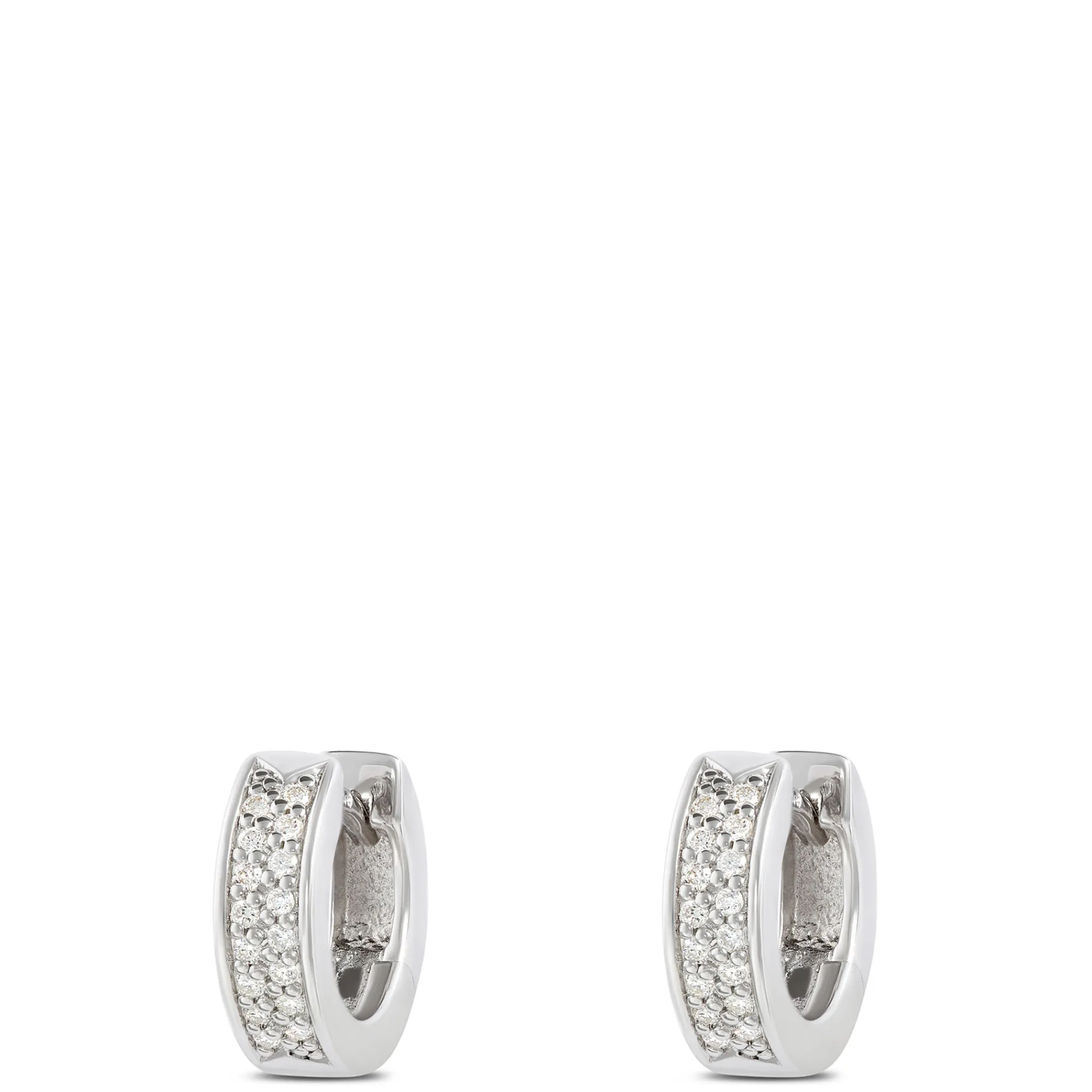 Diamond Hoops, Sterling Silver Outlet