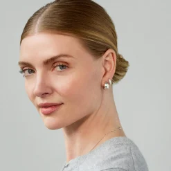 Diamond Hoops, Sterling Silver Outlet