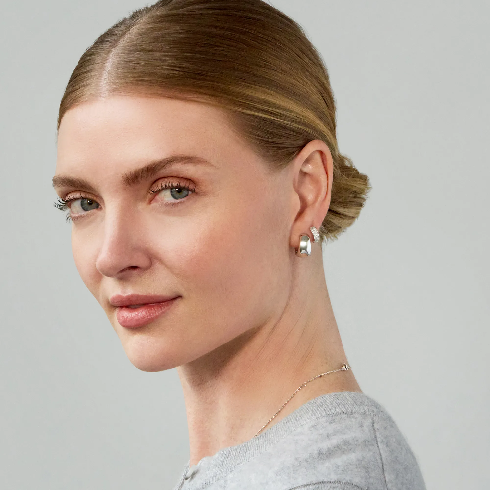 Diamond Hoops, Sterling Silver Outlet