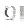 Diamond Huggie Earrings, 14k White Gold Online