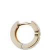 Diamond Huggie Hoop Earrings, 14K Yellow Gold