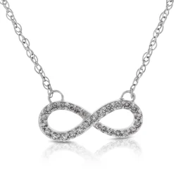 Diamond Infinity Necklace 14K Best