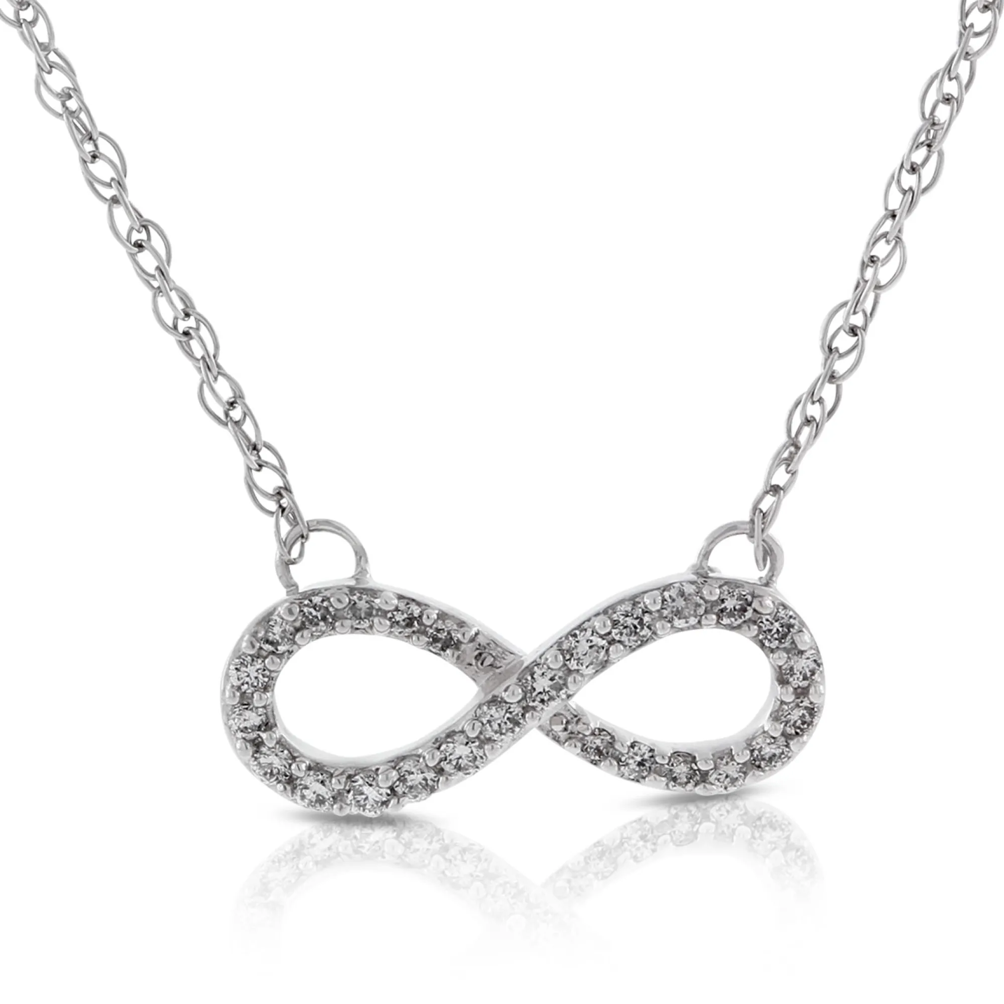 Diamond Infinity Necklace 14K Best