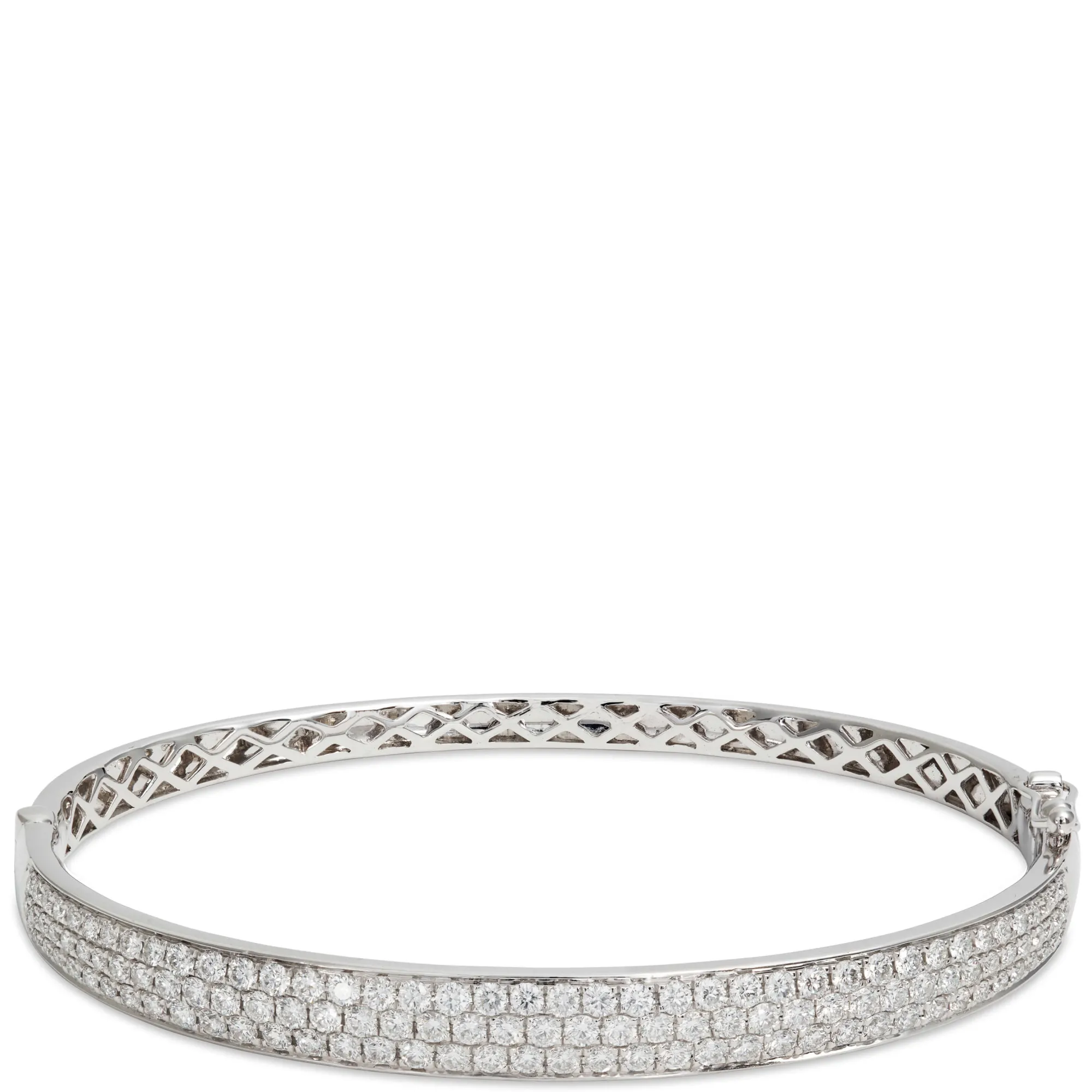 Diamond Pavé Bangle 14K, 2.3 ctw. Sale