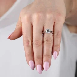 Diamond Solitaire Ring 14K, 2 ct. Online